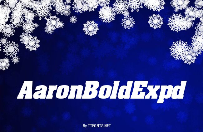 AaronBoldExpd example
