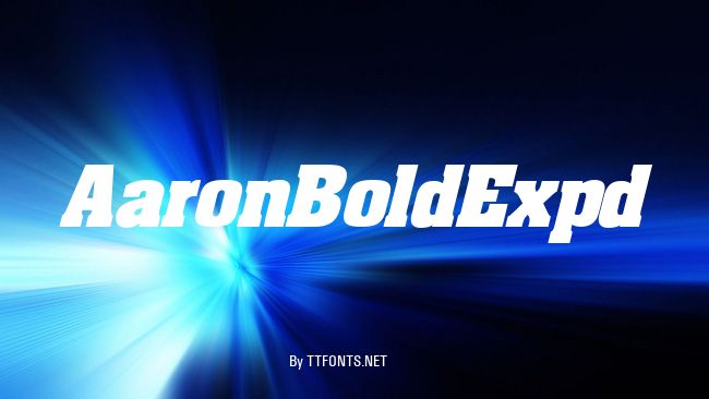 AaronBoldExpd example