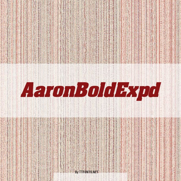 AaronBoldExpd example