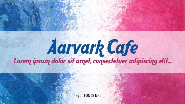 Aarvark Cafe example
