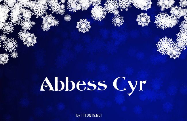 Abbess Cyr example