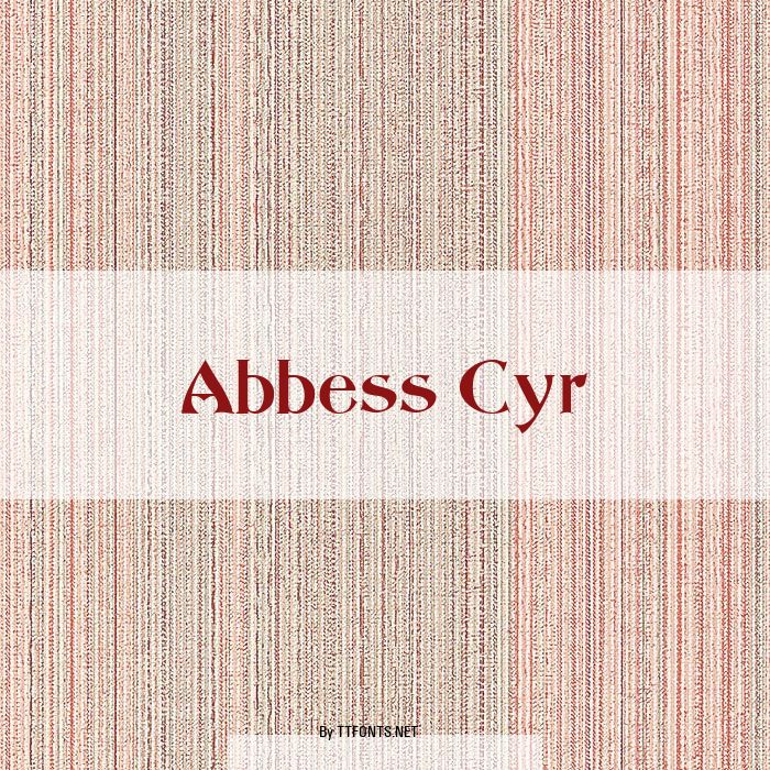 Abbess Cyr example