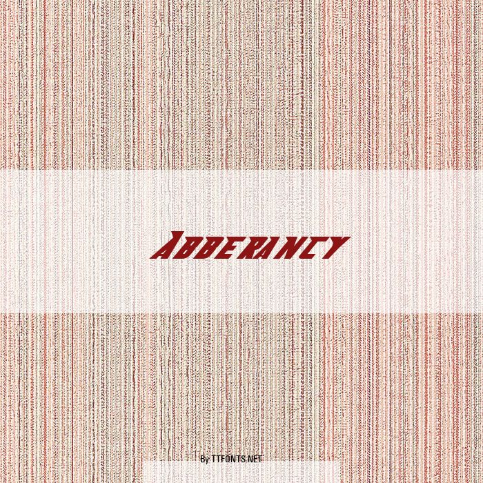 Abberancy example