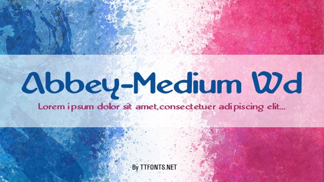 Abbey-Medium Wd example