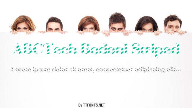 ABCTech Bodoni Striped example