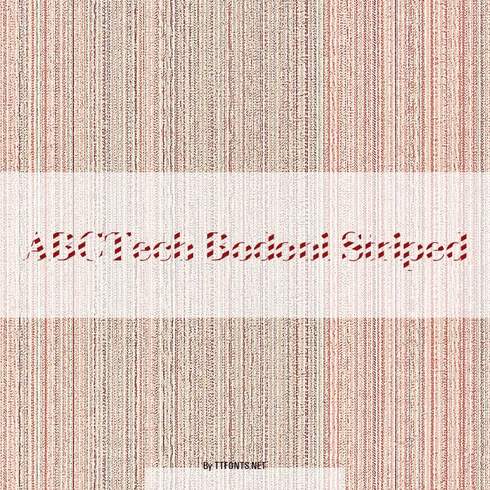 ABCTech Bodoni Striped example