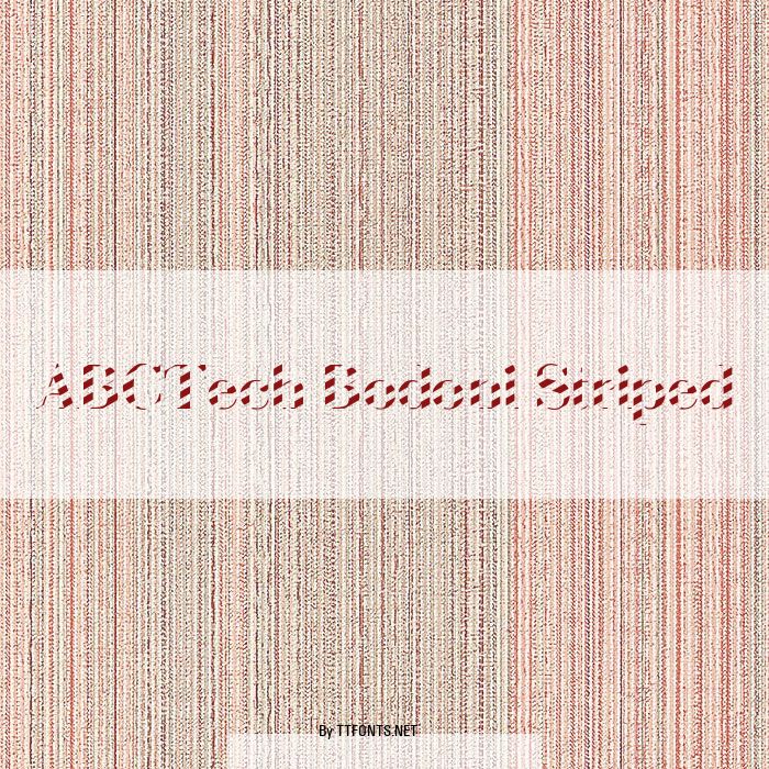 ABCTech Bodoni Striped example