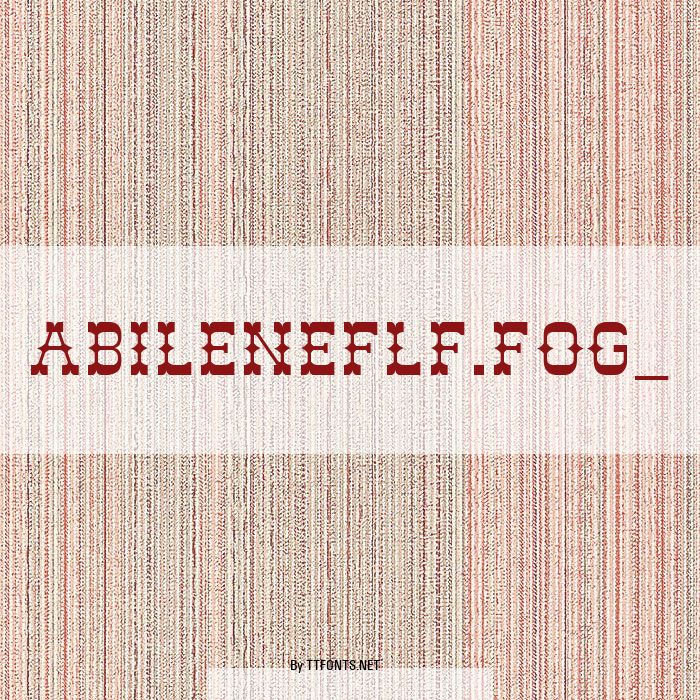 AbileneFLF.fog_ example