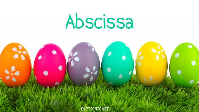 Abscissa example