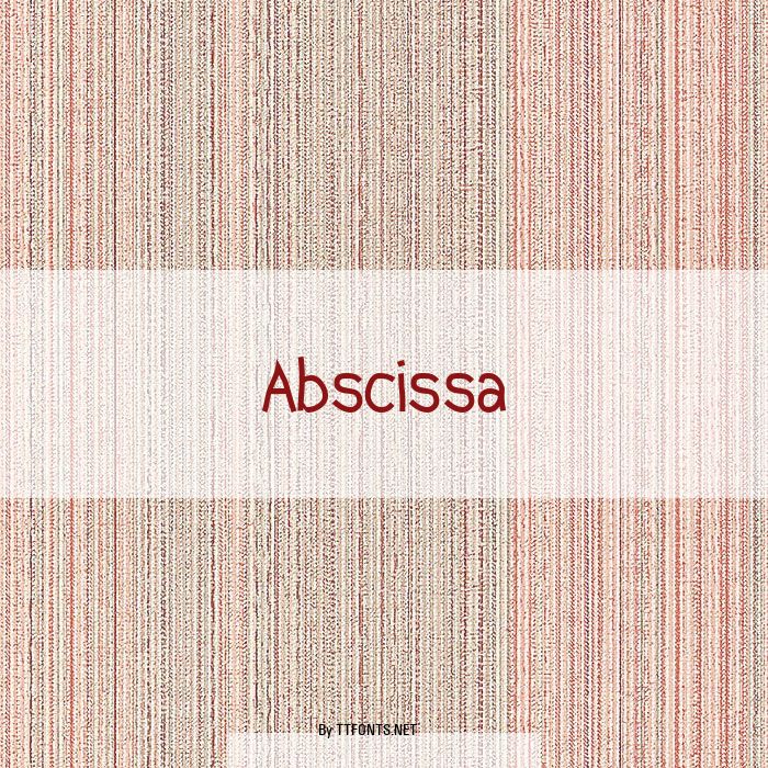 Abscissa example
