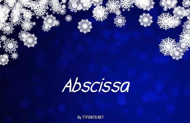Abscissa example