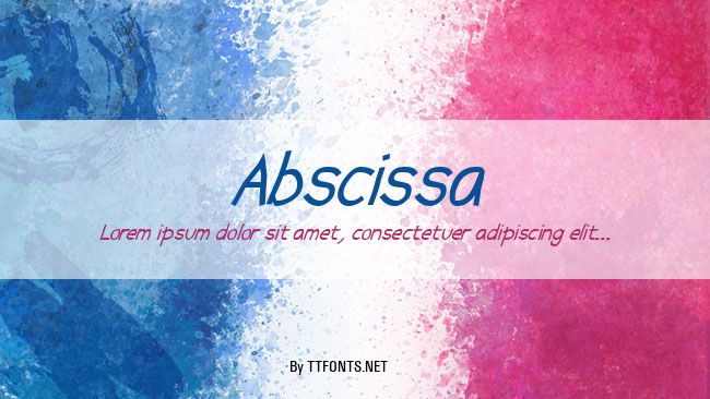 Abscissa example