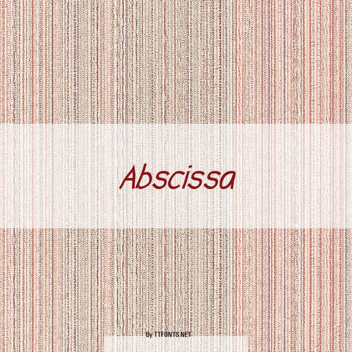 Abscissa example