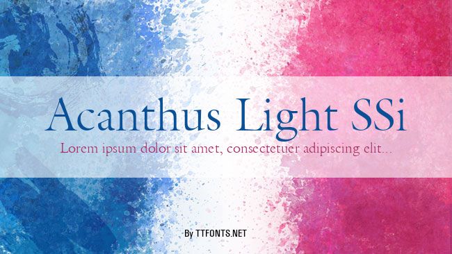 Acanthus Light SSi example