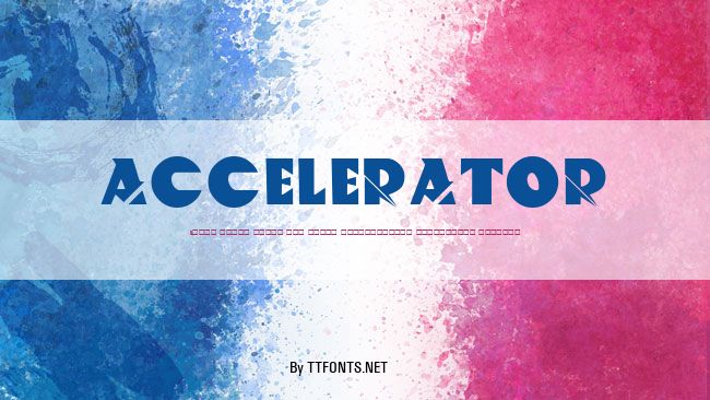 ACCELERATOR example