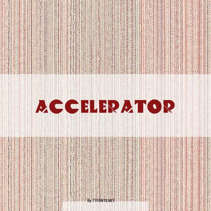 ACCELERATOR example