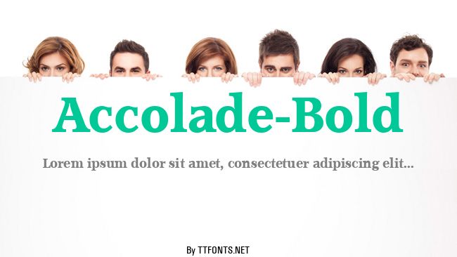 Accolade-Bold example