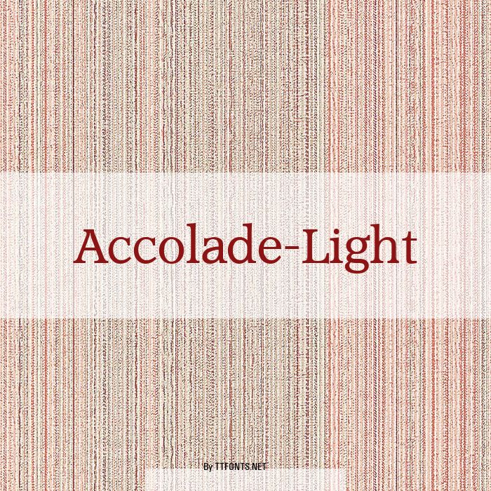 Accolade-Light example