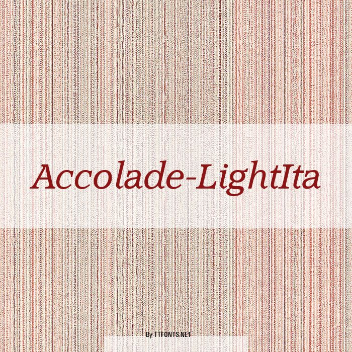 Accolade-LightIta example