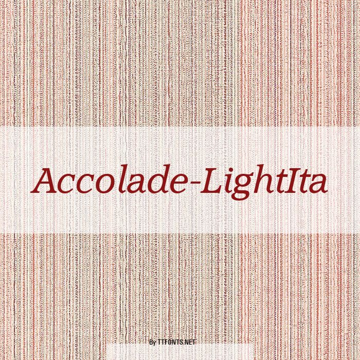 Accolade-LightIta example