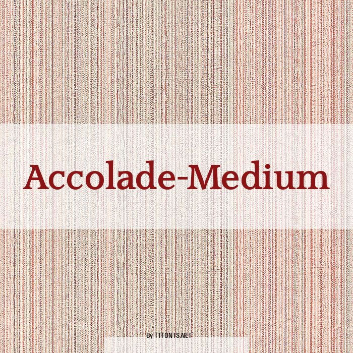 Accolade-Medium example