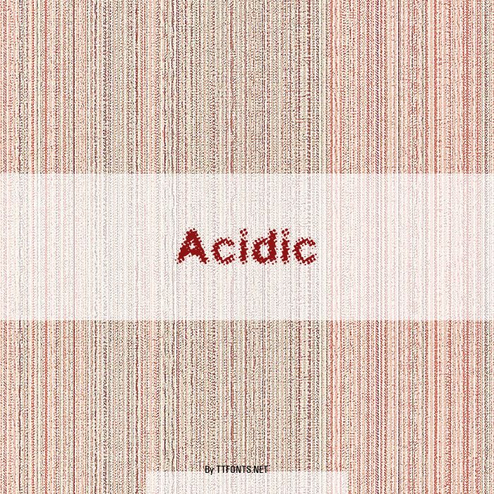Acidic example