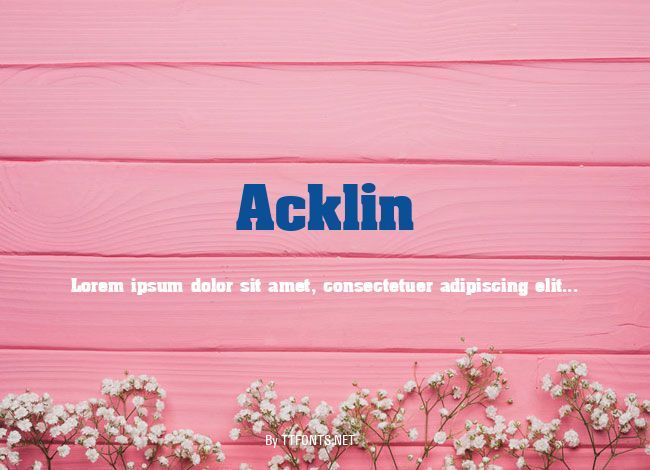 Acklin example