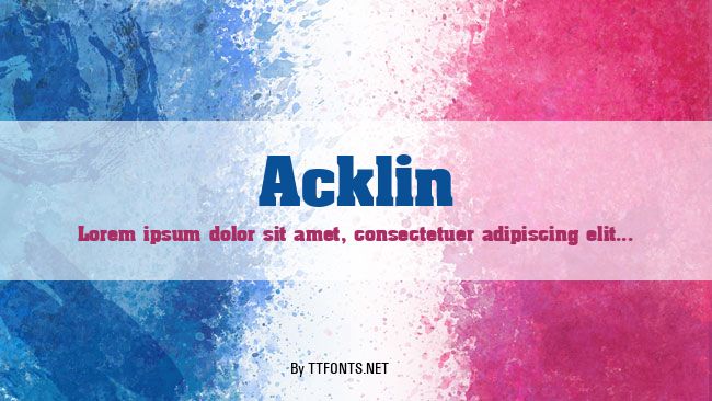 Acklin example