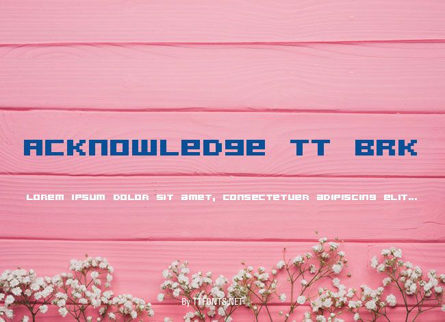Acknowledge TT BRK example
