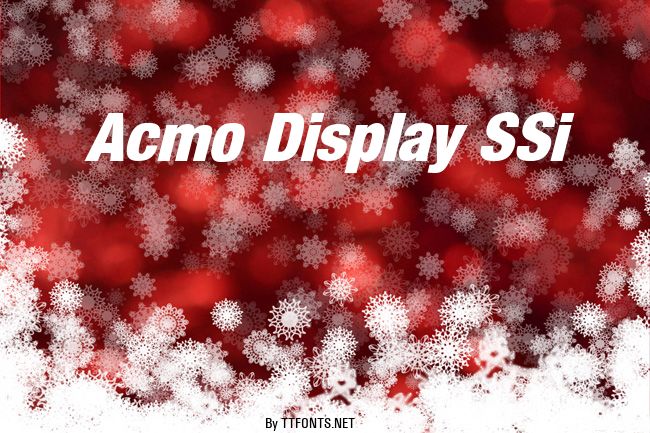 Acmo Display SSi example