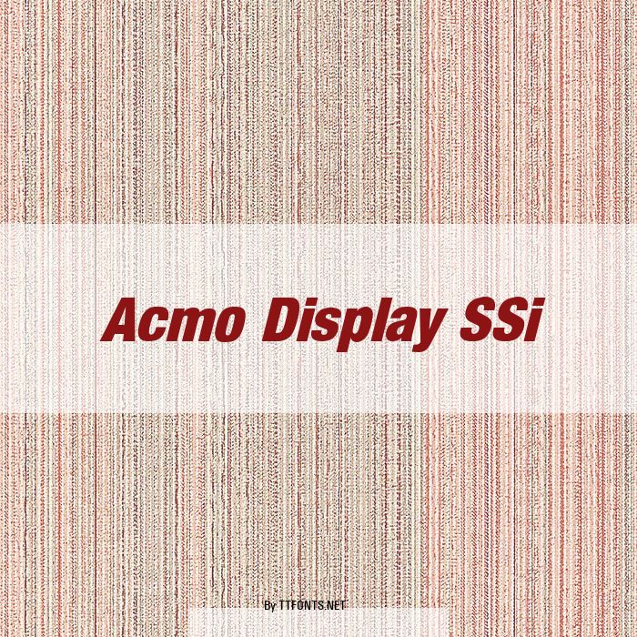 Acmo Display SSi example