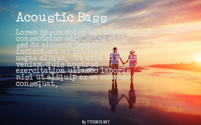 Acoustic Bass example