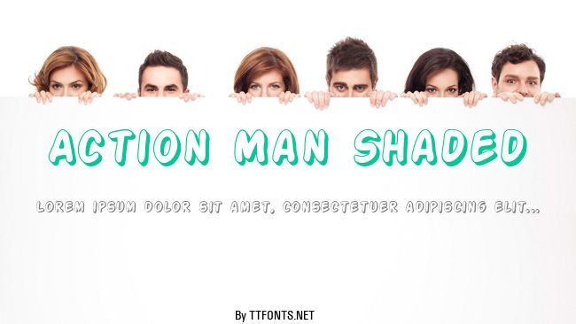 Action Man Shaded example