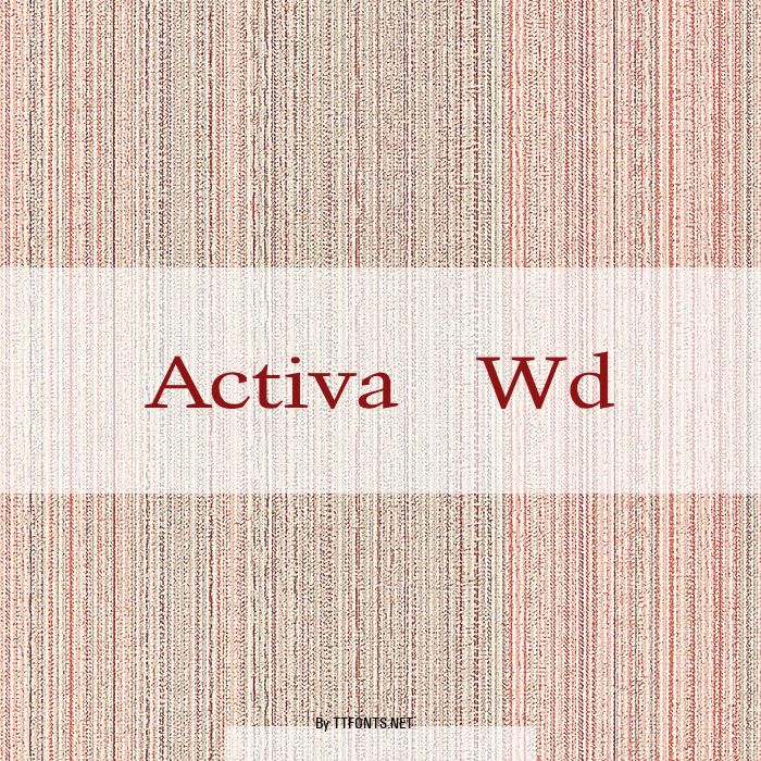 Activa Wd example