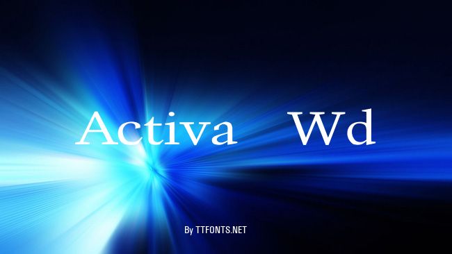 Activa Wd example