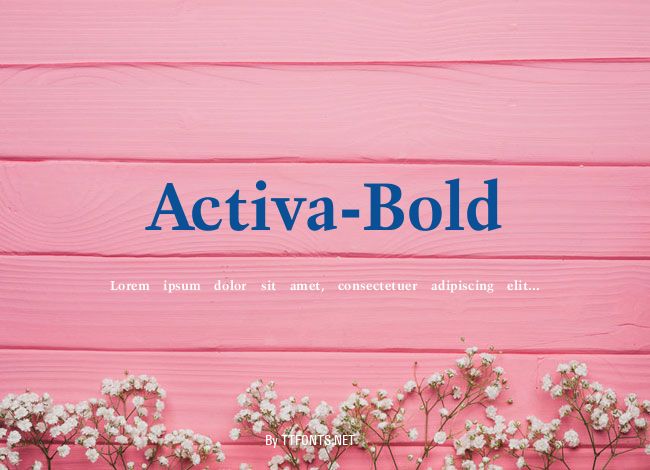 Activa-Bold example
