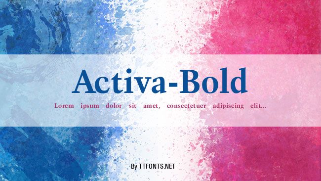 Activa-Bold example