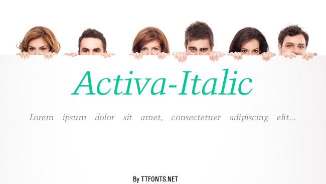 Activa-Italic example