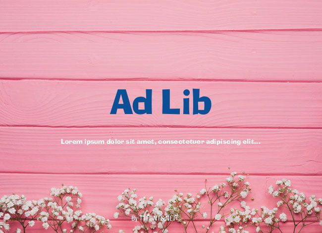 Ad Lib example
