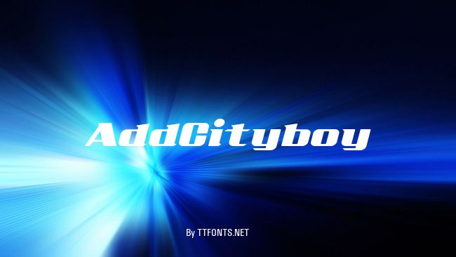 AddCityboy example