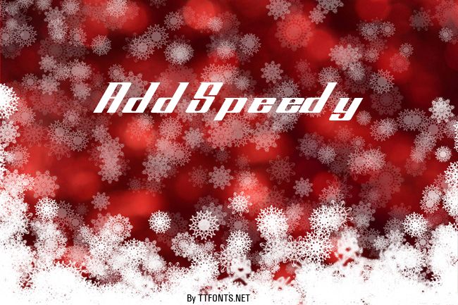 AddSpeedy example