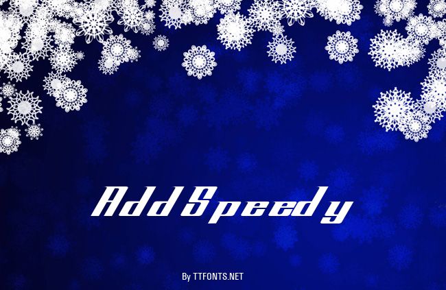 AddSpeedy example