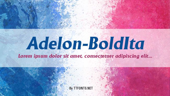 Adelon-BoldIta example