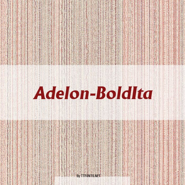 Adelon-BoldIta example