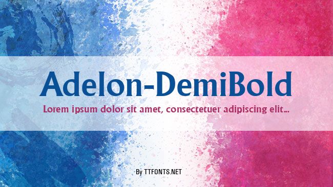 Adelon-DemiBold example