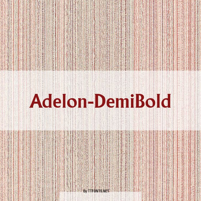 Adelon-DemiBold example