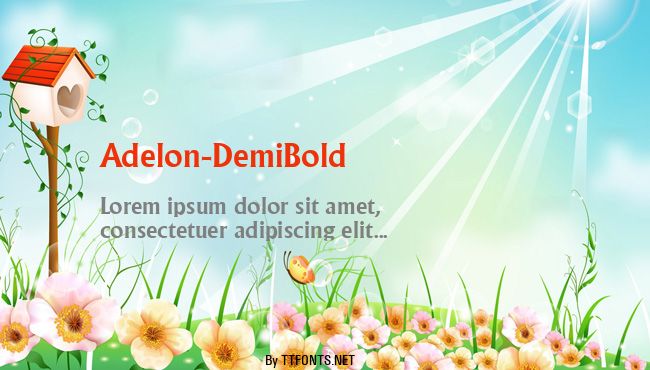 Adelon-DemiBold example