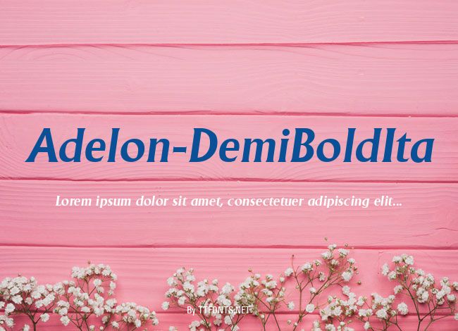 Adelon-DemiBoldIta example