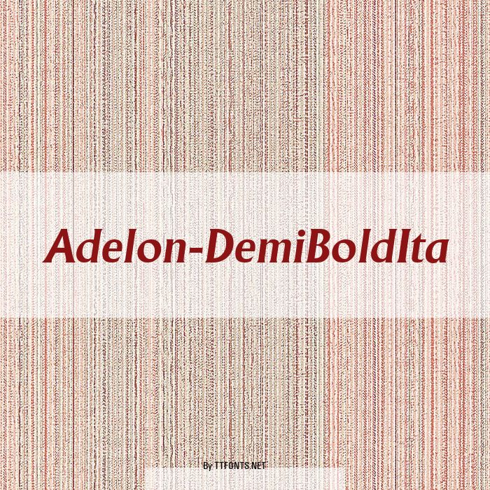 Adelon-DemiBoldIta example
