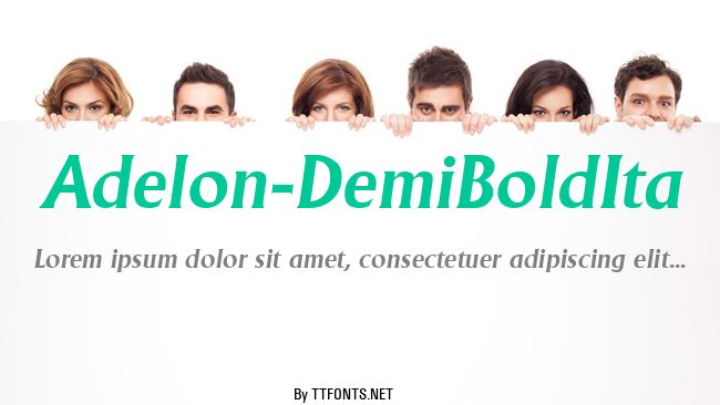 Adelon-DemiBoldIta example